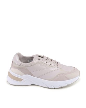 Calvin Klein Womens Leather Sneakers Casual Wear - Lilac - Size EU 39