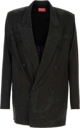 Diesel Zwarte Stretch Acetaat J-Pekka Blazer in Zwart - Heren - Blazers - Zwart - L - Jassen
