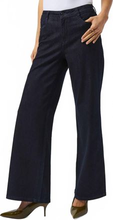 Joseph Ribkoff Goldie Classic Wide Leg Jeans In Dark Denim Blue