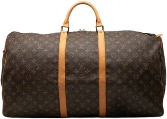 Louis Vuitton Pre-owned Weekend Bags, female, Brown, Size: ONE SIZE Pre-owned Fabric Weekend Bag