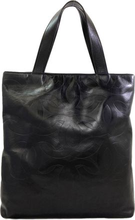 Chanel Black Leather Tote Bag (Pre-Owned)