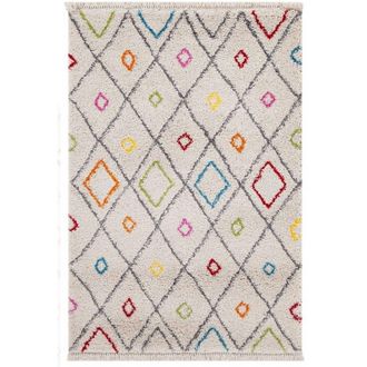 Novatrend Alfombra shaggy multicolor 135x190 cm