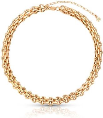 Ettika Thick Box Chain Necklace in Gold at Nordstrom