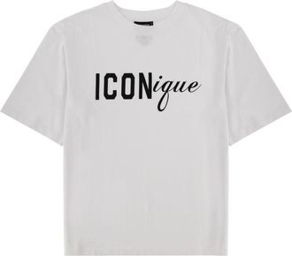 Dsquared2 Iconique White Black Logo T-Shirt