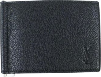 Saint Laurent Pre-owned Wallets, male, Black, Size: ONE SIZE Pre-owned Card Case