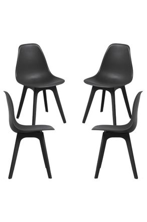 Regalos Miguel Regalos Miguel - Packs Sillas Comedor - Pack 4 Sillas Kelen Suprym - Negro