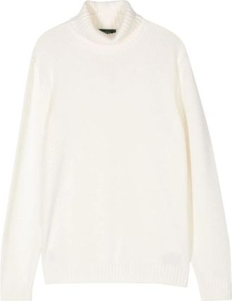 Zanone Turtleneck - Heren - Coltruien - Wit - 2XL - Wol - Truien & Vesten
