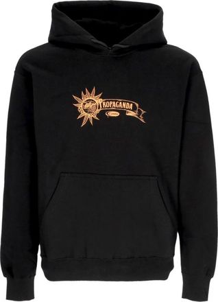 PROPAGANDA Zwarte lange mouwen herenhoodie - Heren - Hoodies - Zwart - S - Katoen - Hoodies & sweatvesten