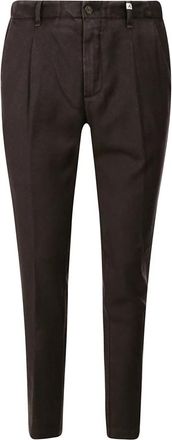 Myths Flanellen Broek zonder Plooien - Heren - Chinos - Bruin - XL - Broeken