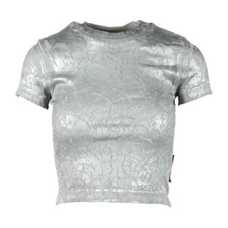 Diesel T-Shirts, female, Gray, Size: XS Gray T-Shirt