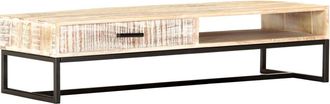 vidaXL Mesa De Centro De Madera Maciza De Acacia 117x50x30 Cm Vidaxl