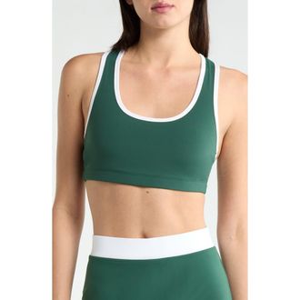 YEAR OF OURS Sport Court Scoop Neck Sports Bra in Turf White at Nordstrom, Size X-Large