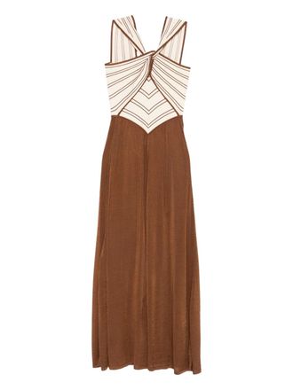 Zimmermann Abito a righe - Marrone