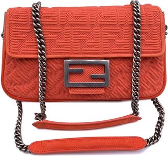 Fendi Fendi Orange Cotton Crossbody (Authentic Pre-Loved)