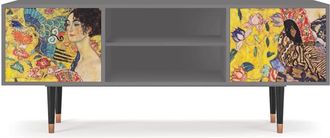 StoryZ Mueble de TV amarillo 2 puertas L 170 cm