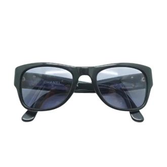Chanel Pre-owned Accessories, female, Black, Size: ONE SIZE Pre-owned Black Frame Sunglasses