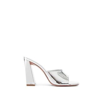 Amina Muaddi Calfskin Womens Mules