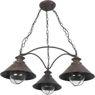 Fabrilamp L&aacute;mpara De Techo Bolzano 3xe27 Al.reg.xd.69cm Marron