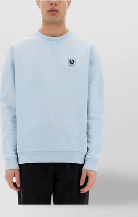 Belstaff logo patch crew neck sweater