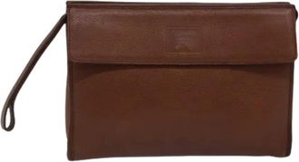 Burberry Pre-owned Clutches, female, Brown, Size: ONE SIZE Pre-owned Vintage Clutch Bag