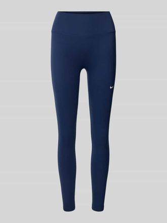 Nike Leggings mit elastischem Bund und Logo in Dunkelblau, Gr&ouml;&szlig;e XS