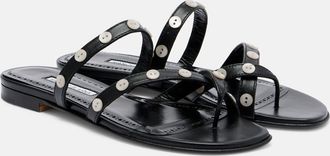 Manolo Blahnik Sandalias Irafli de piel adornadas