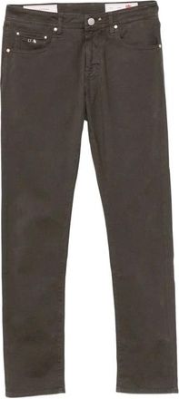 Sartoria Tramarossa Jeans, Heren, Bruin, W33, Slim-fit Jeans