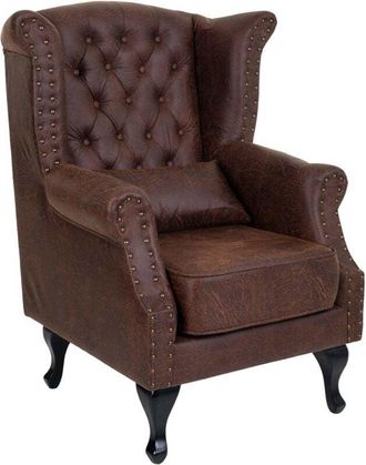 Wanderlust Deco Wanderlust Deco - Sill&oacute;n De Polipiel Marr&oacute;n 84x84x86