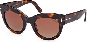 Tom Ford FT1063 LUCILLA 52T Womens Sunglasses Tortoiseshell Size 51