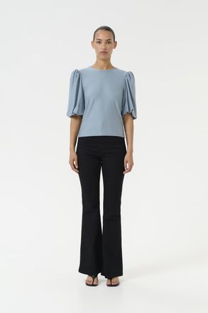 Gestuz Blouse met korte mouwen Slim fit light blue