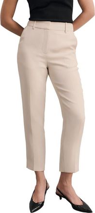 The Fold Tavira Doppio Crepe Pants in Neutral at Nordstrom, Size 12