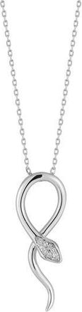Glaze Jewelry Snake Pendant Necklace in Silver at Nordstrom Rack