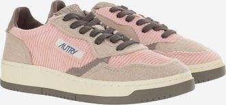 Autry Womens Sneakers Medalist Low Velvet Multicolour Textile (velvet) Trainers