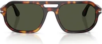 Persol 59mm Guido Pillow Sunglasses in Havana/green at Nordstrom