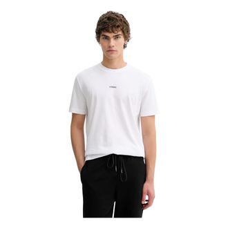 Iceberg T-shirt met ronde hals en logo - Heren - Tops - Wit - Maat: L Katoen