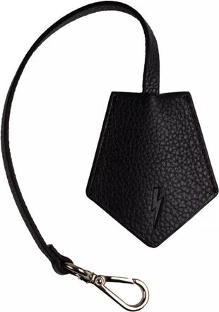 Neil Barrett Leren Sleutelhanger - Heren - Sleutelhangers & Tashangers - Zwart - ONE Size - Leer - Accessoires