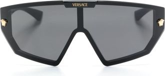 Versace Medusa Horizon shield-frame sunglasses - unisex - Acetate - 47 - Black