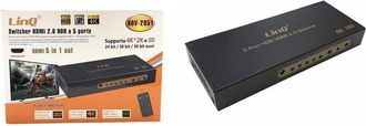 Trade Shop Trade Shop - Switch Switcher Hdmi 2.0 Hdr A 5 Porte 5 En 1 Support 4k E 3d Hdv-2051