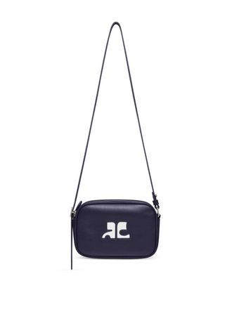 Courr&egrave;ges Reedition leren cameratas - Blauw