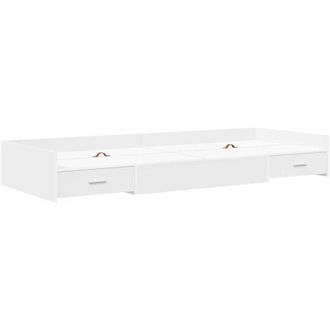 vidaXL Estructura de cama con cajón 80 x 200 cm Madera contrachapada vidaXL