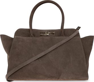 Fabiana Filippi Borsa a mano grande in camoscio - - Bags - Donna - Marrone - ONE SIZE