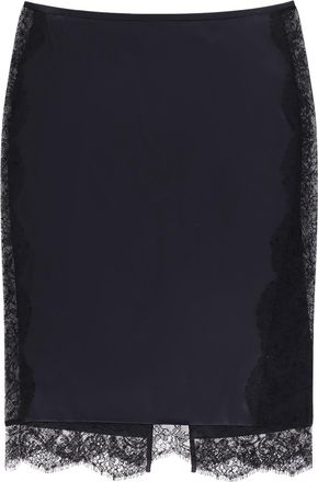 Tom Ford Silk Skirt With Lace Inserts