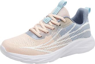 Generic Womens Breathable Knit Mesh Sneakers for Walking Running Gym Casual Wear Lightweight Low Heel Athletic Comfortable Daily Workout Shoes Trainers Mens W