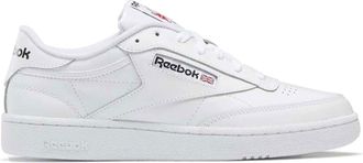 Reebok Mens Club 85 Tennis Foundation Sneaker Shoes, White, 4.5