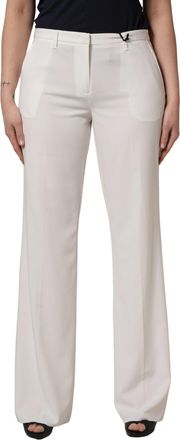 Twinset White Mid Waisted Wide Leg Chino Women Trouser Womens Pants (Pre-Owned)