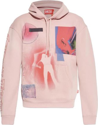Diesel Felpa con cappuccio - Rosa