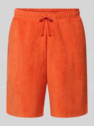 Tommy Hilfiger Loose Fit Sweatshorts aus reiner Baumwolle Modell TOWELLING SWEATSHORTS in Orange, Gr&ouml;&szlig;e XL