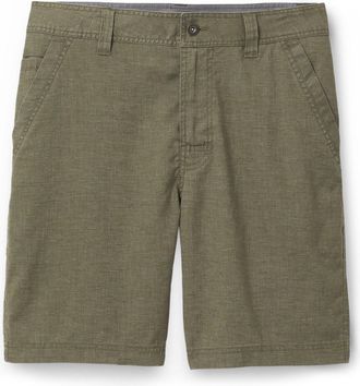Prana Mens Furrow Shorts 11 Inseam Green 31 In Waist X 11 In Inseam
