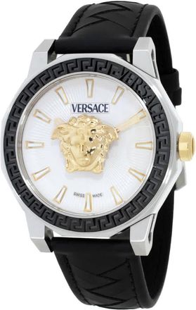 Versace Medusa Deco Quartz Silver Dial Mens Watch VE9I00124