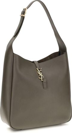 Saint Laurent Womens Bicolor Calf Leather Bos Taurus Shoulder Bag